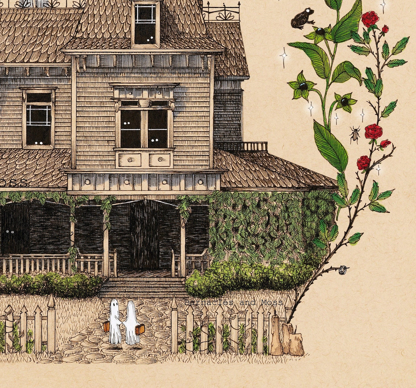 The Owens Sister's House Fine Art Print