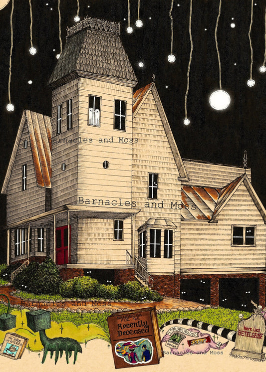 Maitland Haunted House Fine Art Print