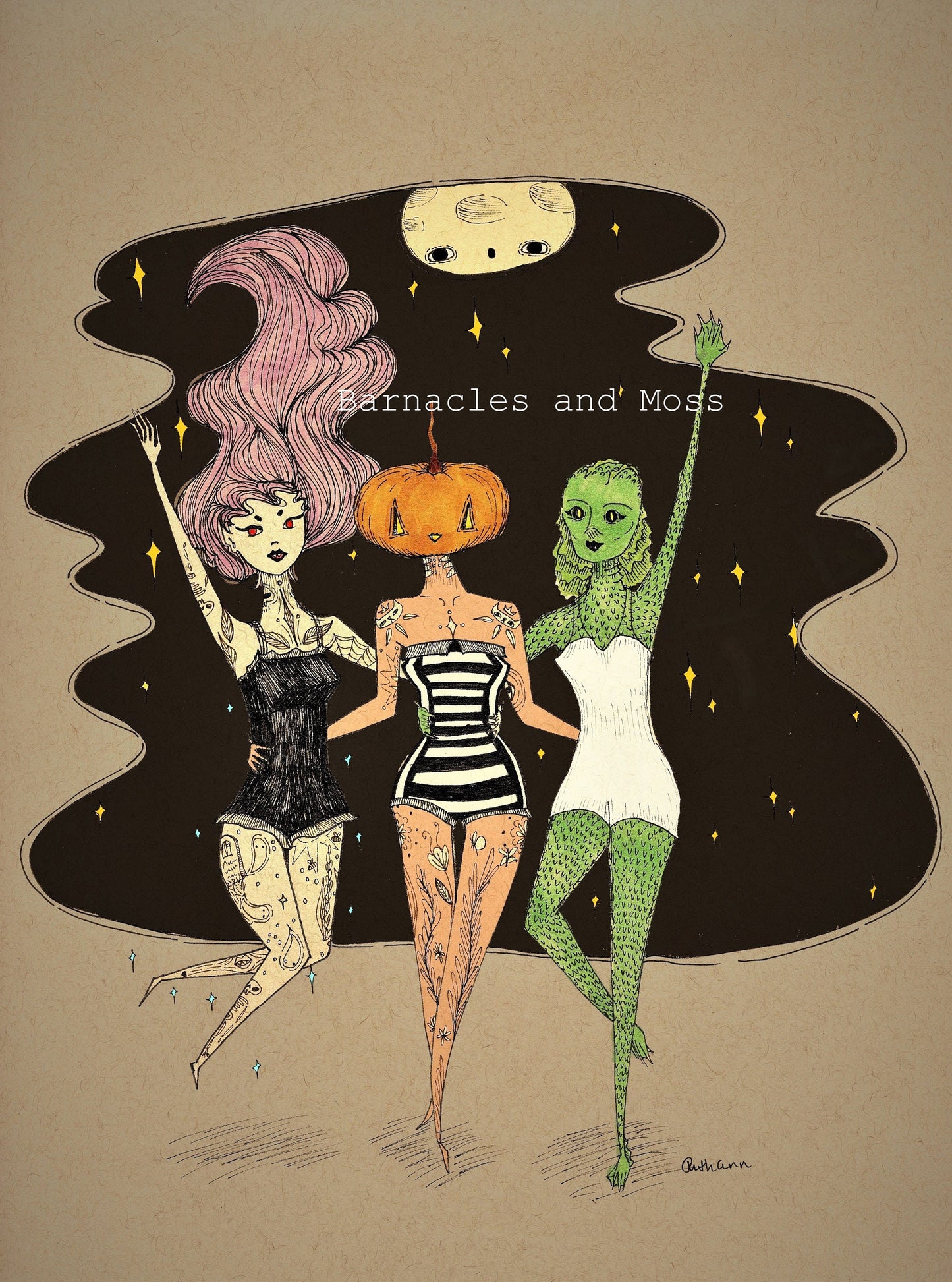 Midnight Swim Fine Art Print