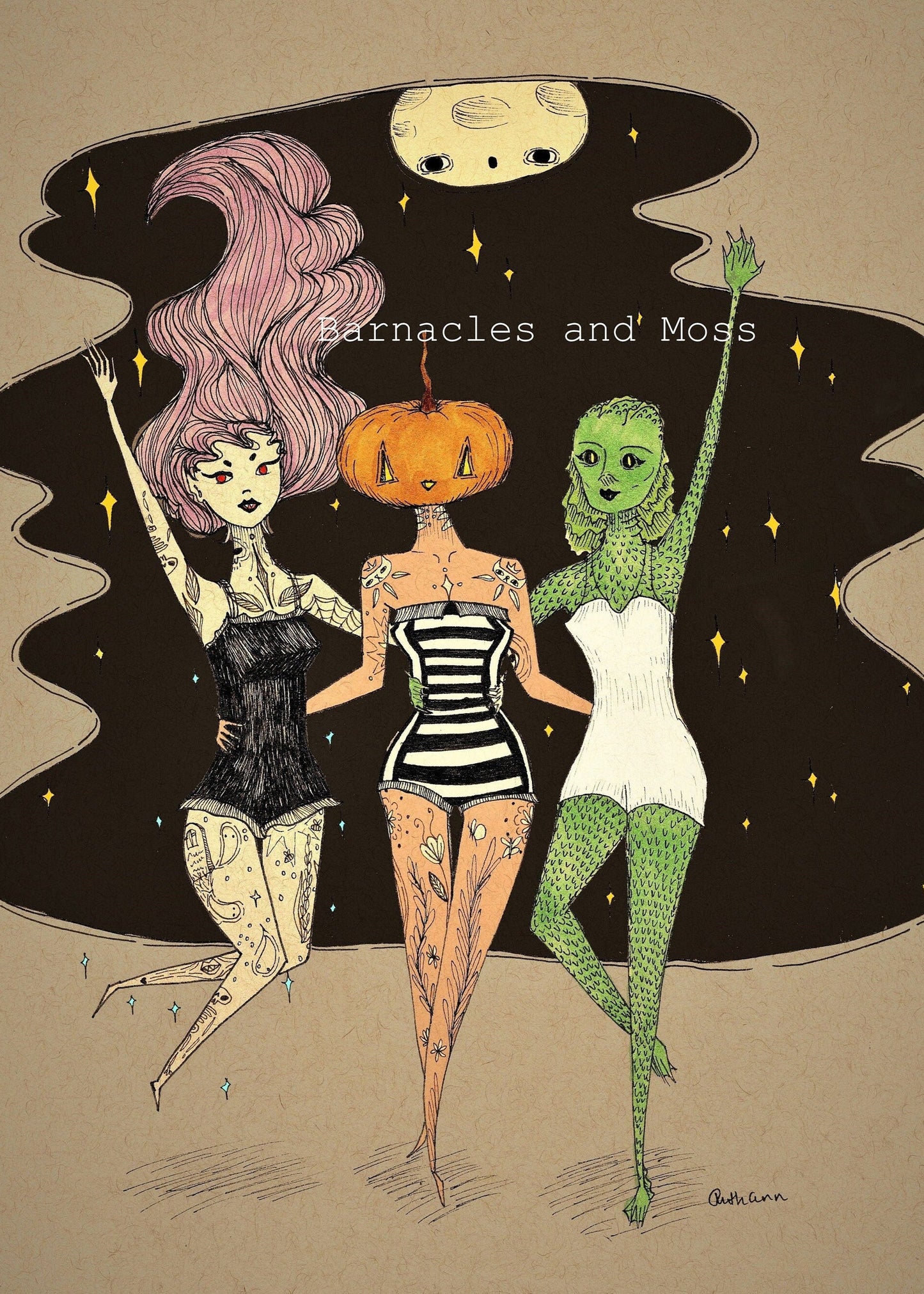 Midnight Swim Fine Art Print