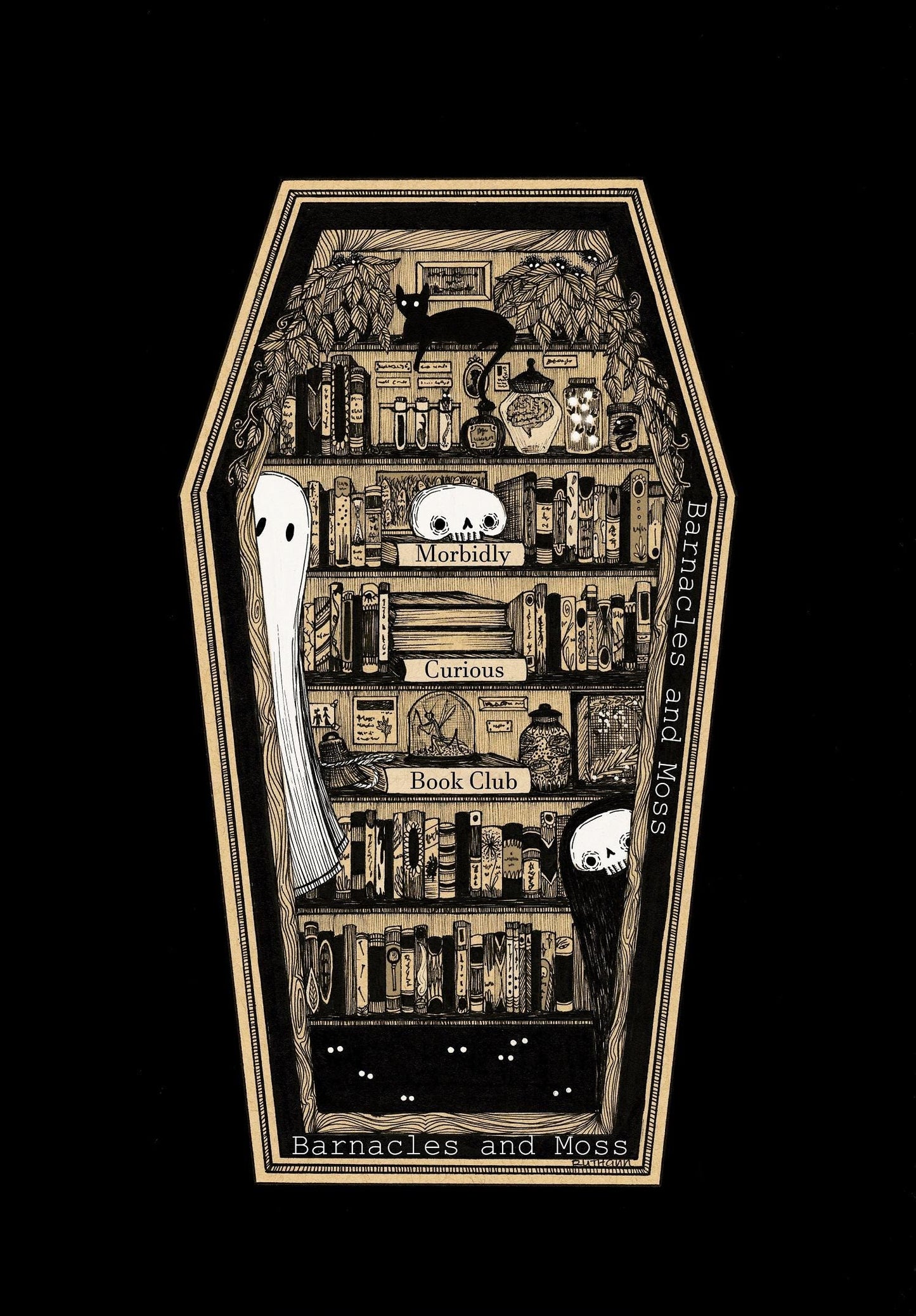 The Morbidly Curious Book Club Fine Art Print