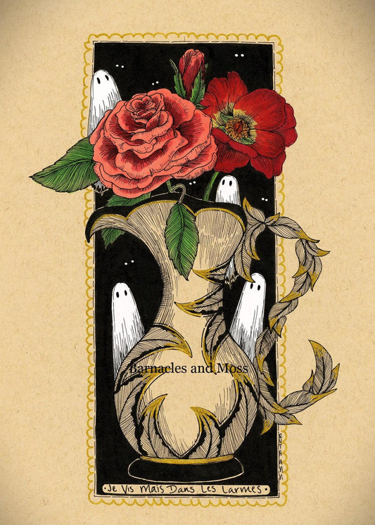 Je Vis Mais Dans Les Larmes Fine Art Print
