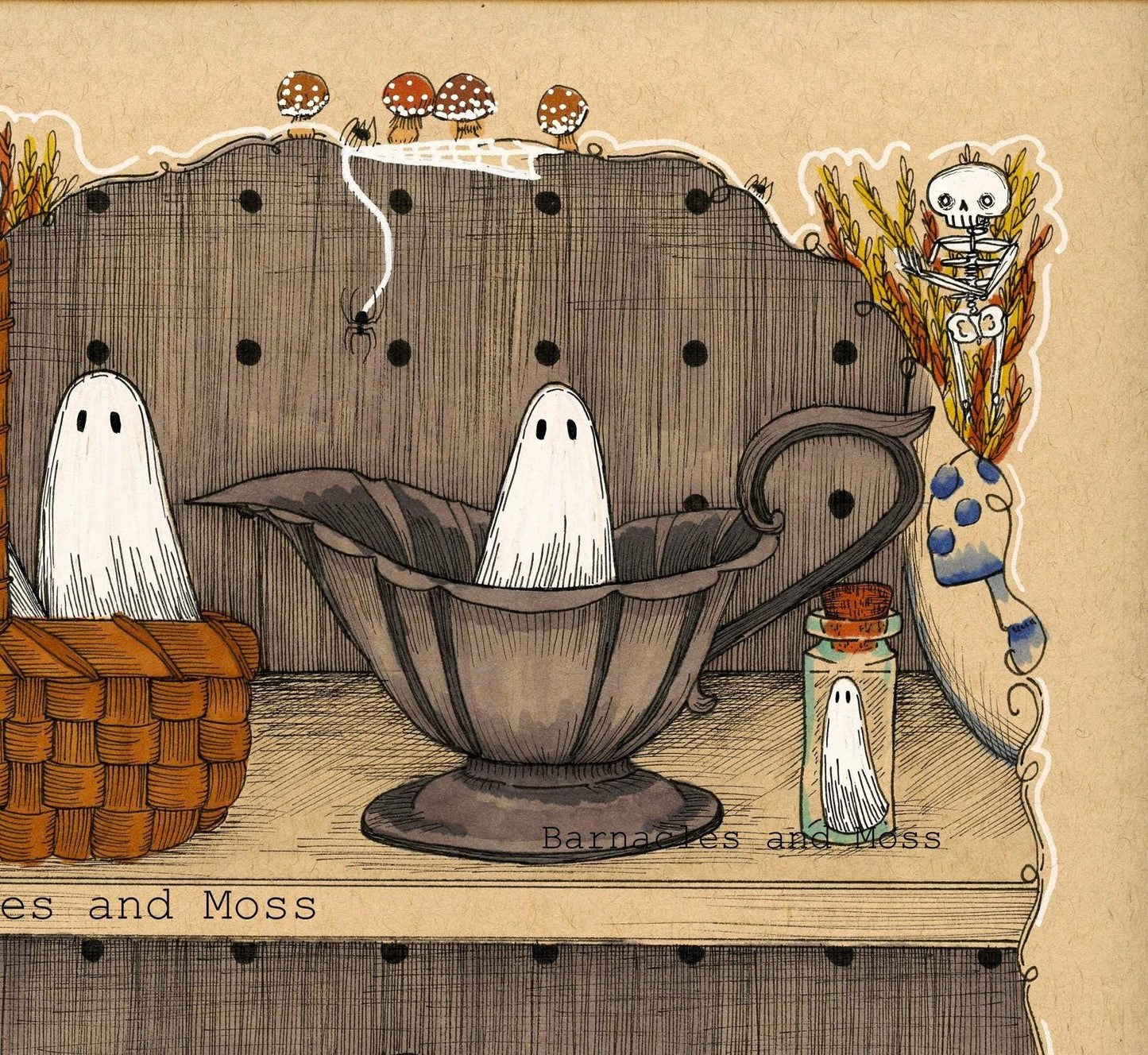 Haunted Thrift Store Shelves Fine Art Print