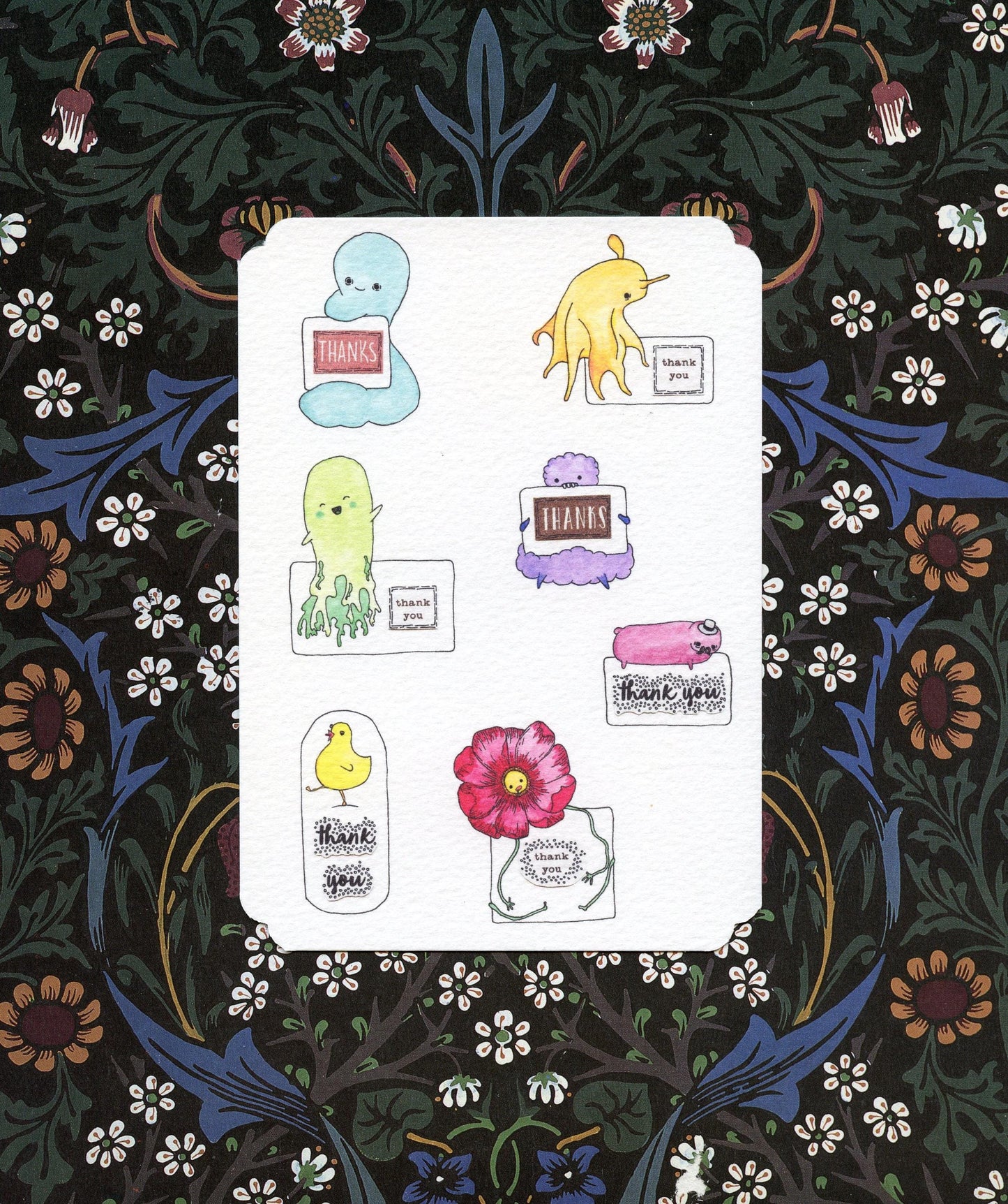 Set of 3 Thank You Beasties Cards