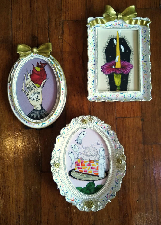 Fine Art Prints in Hand-Painted Sprinkle Frames