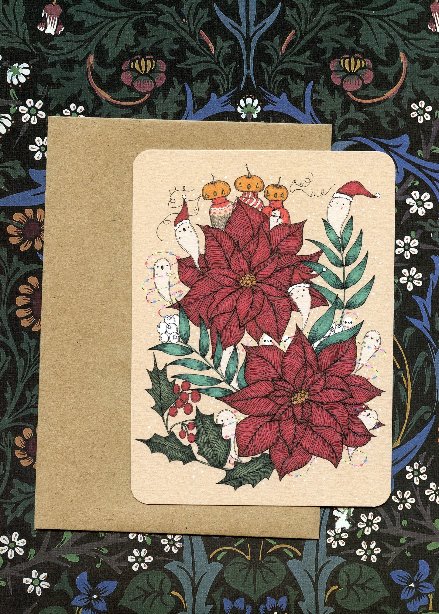 Poinsettia Cards - Set of 3