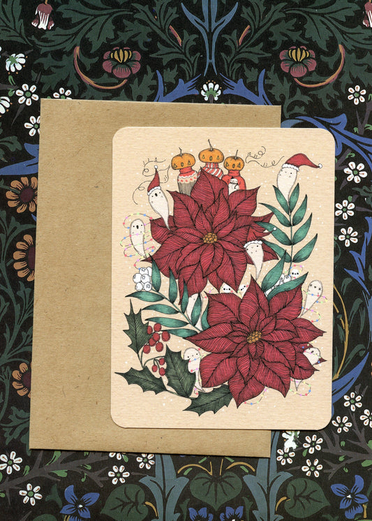 Poinsettia Cards - Set of 3
