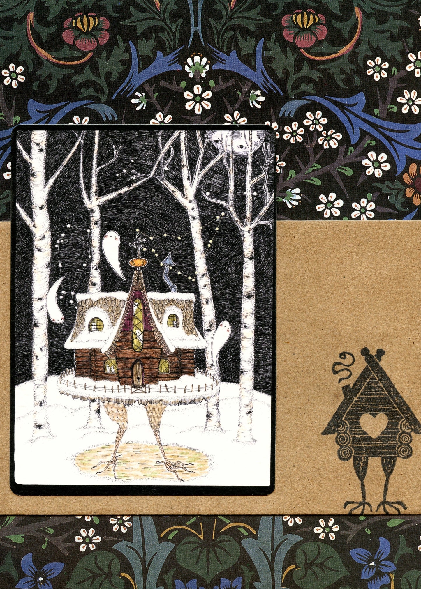 Baba Yagas Hut in Winter Cards - Set of 3